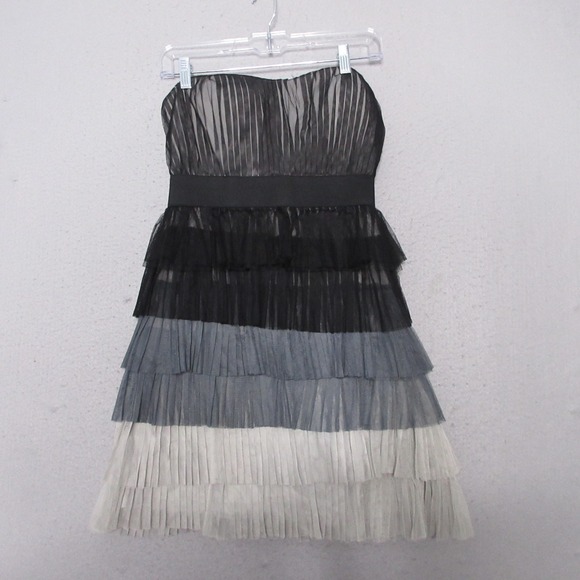 Vintage‎ Wet Seal Dress Medium Mini Tiered Ruffle Tulle Y2K Festival Whimsigoth - Picture 1 of 11